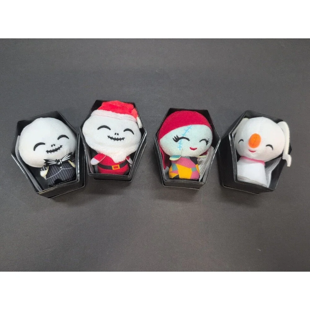 The Nightmare Before Christmas Disney Plush, Blind Coffin Boxes Open Set of 4